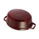 Oválný litinový hrnec Staub 31 cm, grenadina