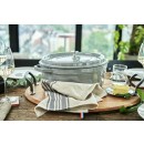 Oválný litinový hrnec Staub 31 cm, šedý