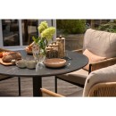 Zahradní kulatý lounge stolek Cairo - black