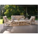 Zahradní nízký stolek Luto 140 x 75 cm - Sand