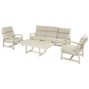 Zahradní nízký stolek Luto 140 x 75 cm - Sand