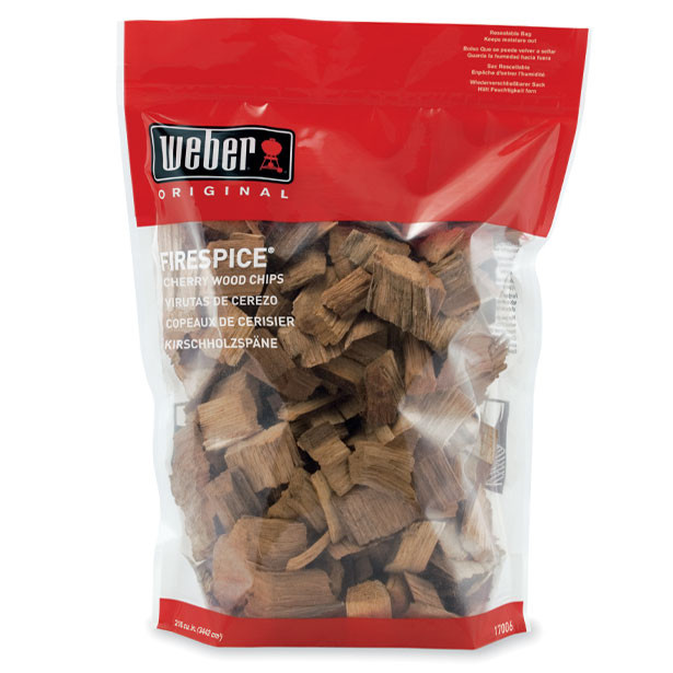 Udící lupínky WEBER, dřevo - třešeň