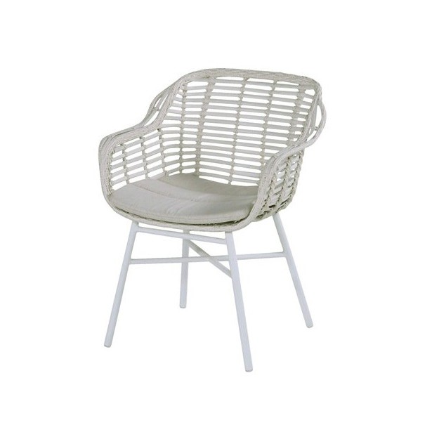 Cecilia zahradní jídelní židle - bílá