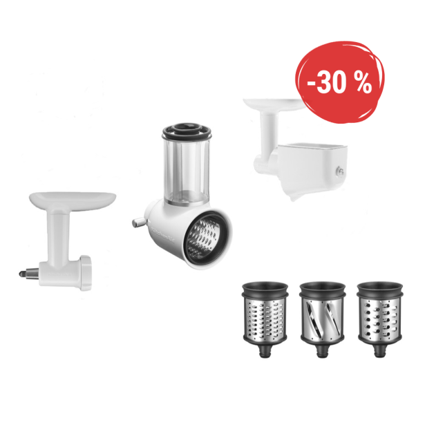 KitchenAid balíček krouhače zeleniny, lisu zeleniny a mlýnku na maso