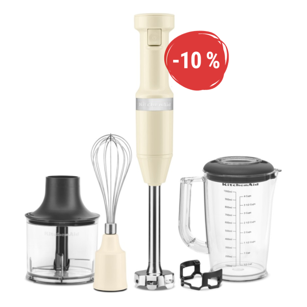 KitchenAid tyčový mixér s příslušenstvím 5KHBV83 - mandlová