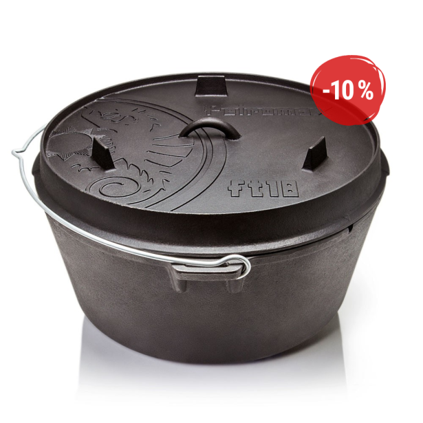 Petromax litinový kotlík Dutch Oven ft18 - 34 cm, 16,1 l