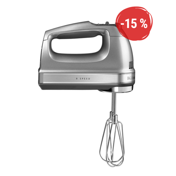 Ruční šlehač KitchenAid P2 5KHM9212 - stříbrná