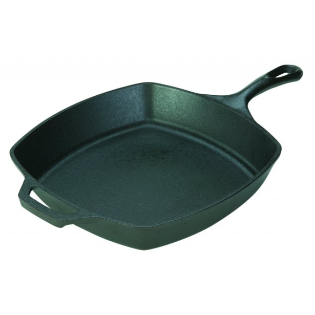 Čtvercová litinová pánev Lodge 26 cm