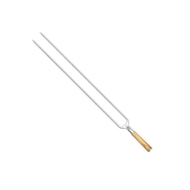 Velký nerezový špíz Churrasco Forged - dvojitý, 50 cm