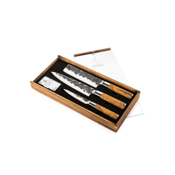 Forged Olive - 3-dílná sada nožů