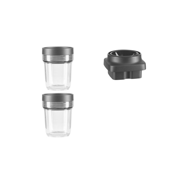 KitchenAid sada malých nádob 200 ml s noži k mixéru