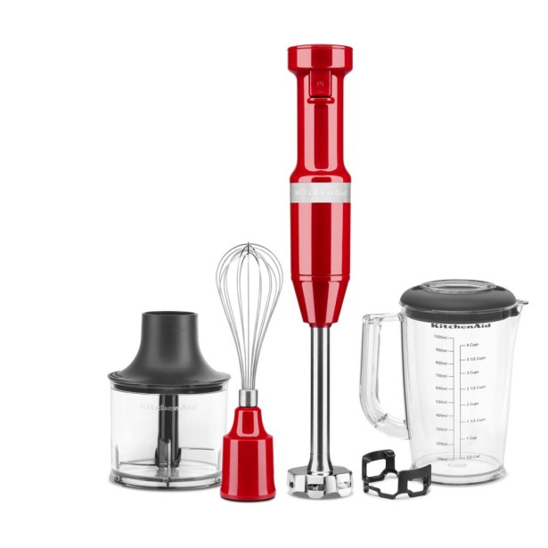 KitchenAid tyčový mixér s příslušenstvím 5KHBV83 - královská červená