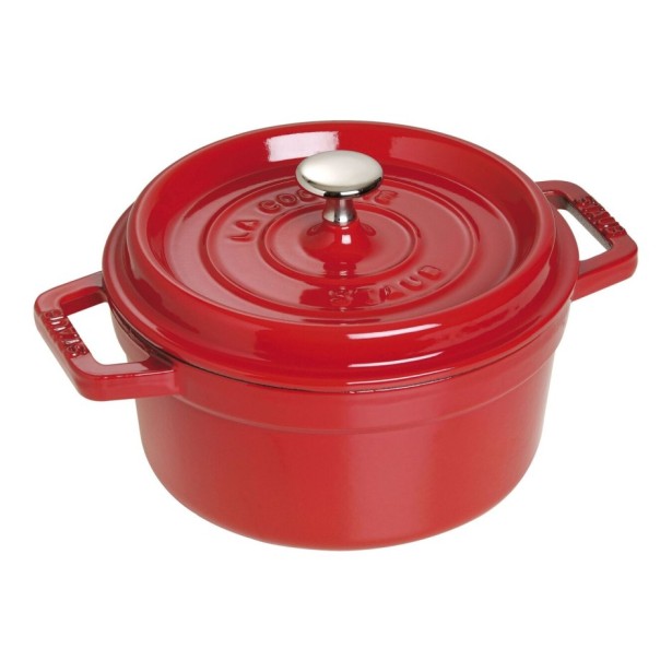 Litinový hrnec Staub 22 cm, višeň