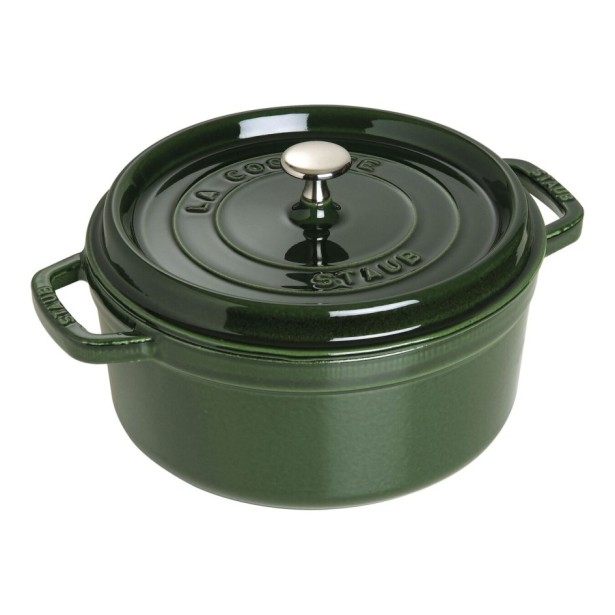 Litinový hrnec Staub 24 cm, bazalka