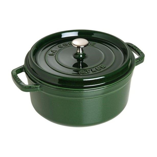 Litinový hrnec Staub 28 cm, bazalka