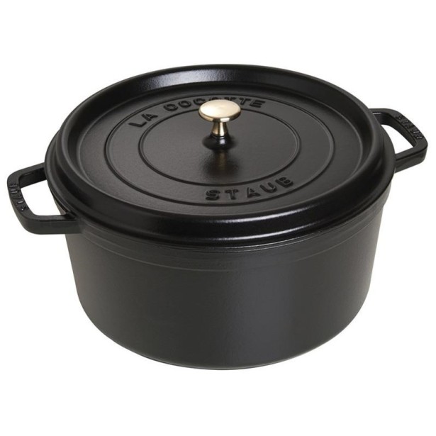 Litinový hrnec Staub 30 cm, černý