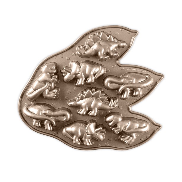 Nordic Ware forma na pečení - 8 dinosaurů, 3 cup, modrá