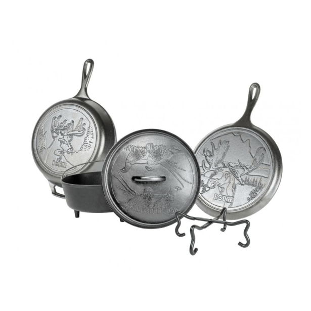 Pětidílná sada litinového nádobí Lodge Wildlife Series