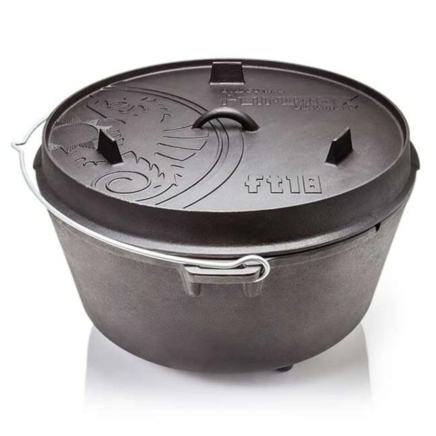 Petromax litinový kotlík Dutch Oven s nožičkami ft18 - 34 cm, 16,1 l