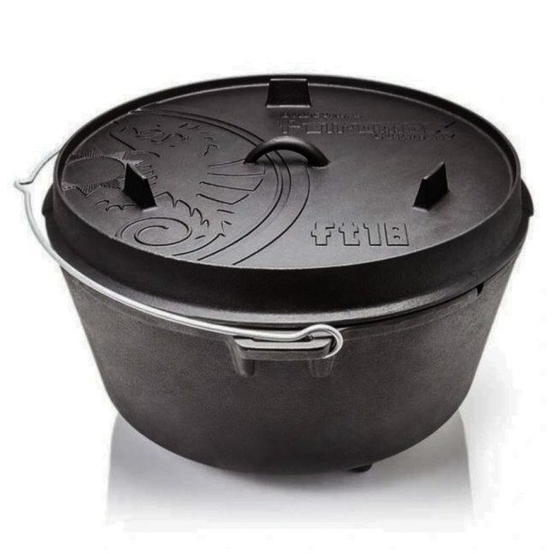 Petromax litinový kotlík Dutch Oven s nožičkami ft18 - 34 cm, 16,1 l