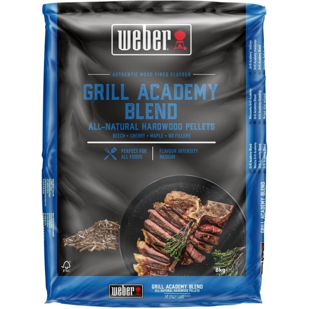 Přírodní dřevěné pelety - Grill Academy Blend, 8 kg