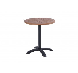 Sklopný zahradní stůl Sophie Bistro Teak průměr 70 cm - černý