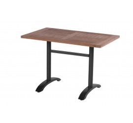 Sklopný zahradní stůl Sophie Bistro Teak 110 x 70 cm - černý