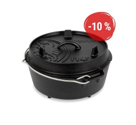 Petromax litinový kotlík Dutch Oven s nožičkami ft4,5 - 22 cm, 3,5 l