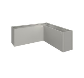Vyvýšený záhon Belvedere tvaru L - Maxi 77 cm, 2 x 2 m, šedý