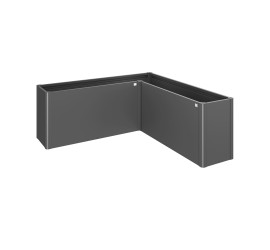 Vyvýšený záhon Belvedere tvaru L - Maxi 77 cm, 2 x 2 m, tmavě šedý