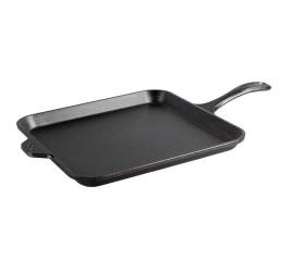 Čtvercová nízká litinová pánev Lodge