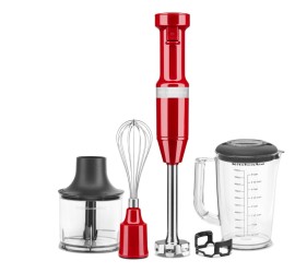 KitchenAid tyčový mixér s příslušenstvím 5KHBV83 - královská červená