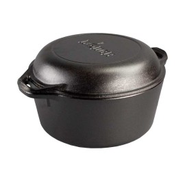 Litinový combo hrnec Double Dutch Oven Lodge 4,7 l