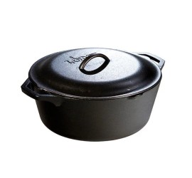 Litinový hrnec Lodge 6,6 l s poklicí