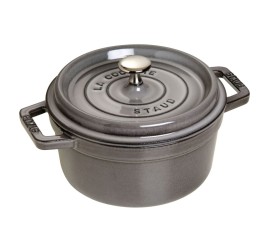Litinový hrnec Staub 20 cm, šedý