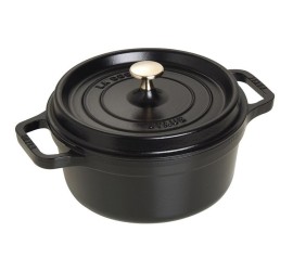 Litinový hrnec Staub 22 cm, černý