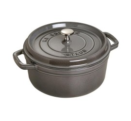 Litinový hrnec Staub 24 cm, šedý