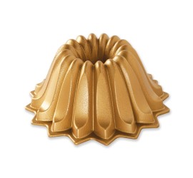 Nordic Ware forma na bábovku Lotus, 5 cup, zlatá