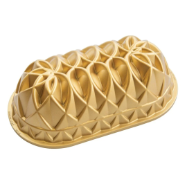 Nordic Ware forma na chlebíček Jubilee, 6 cup, zlatá