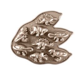 Nordic Ware forma na pečení - 8 dinosaurů, 3 cup, modrá