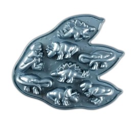 Nordic Ware forma na pečení - 8 dinosaurů, 3 cup, modrá