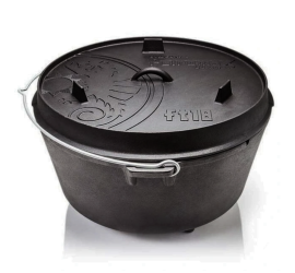 Petromax litinový kotlík Dutch Oven s nožičkami ft18 - 34 cm, 16,1 l