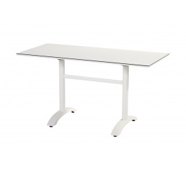 Sklopný zahradní stůl Sophie Bistro 138 x 68 cm - bílý