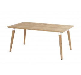 Zahradní jídelní stůl Sophie Teak 170 x 100 cm - bílý