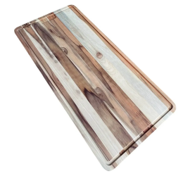 Dřevěné prkénko na krájení 80 x 38 x 1,9 cm