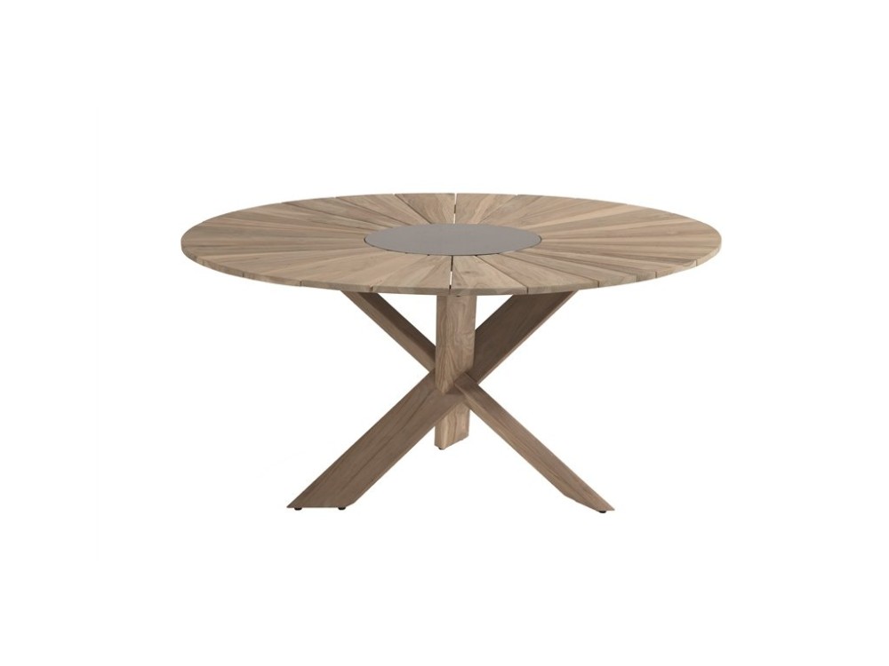 Hartman Luxusní zahradní jídelní stůl Provence dřevěný 150 cm - Light Grey