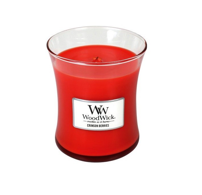 Vonná svíčka WoodWick střední - Crimson Berries 275 g