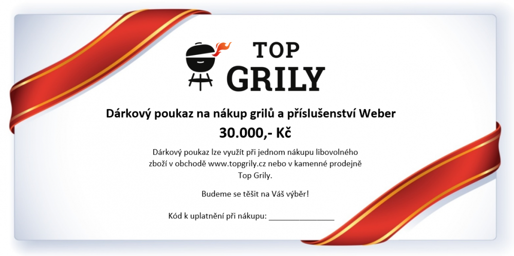 Topgrily.cz Dárkový poukaz 30.000 Kč