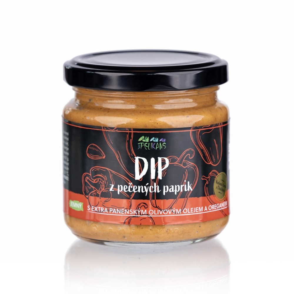 Dip z pečených červených paprik jemný 150 g