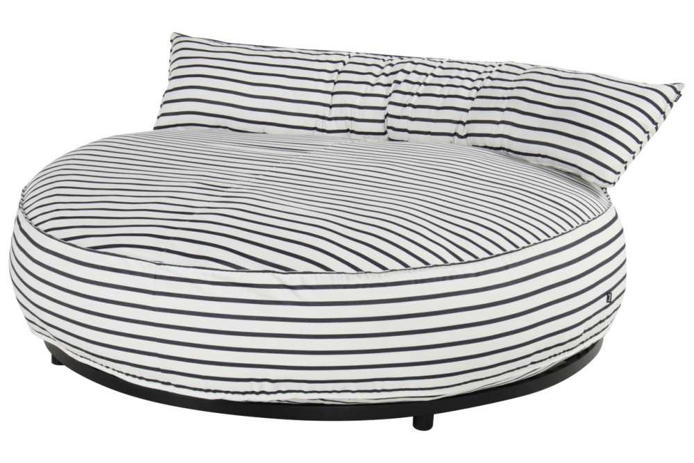 Luxusní zahradní lehátko Emma Round - Stripes